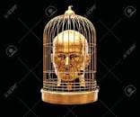 man in gilded Cage