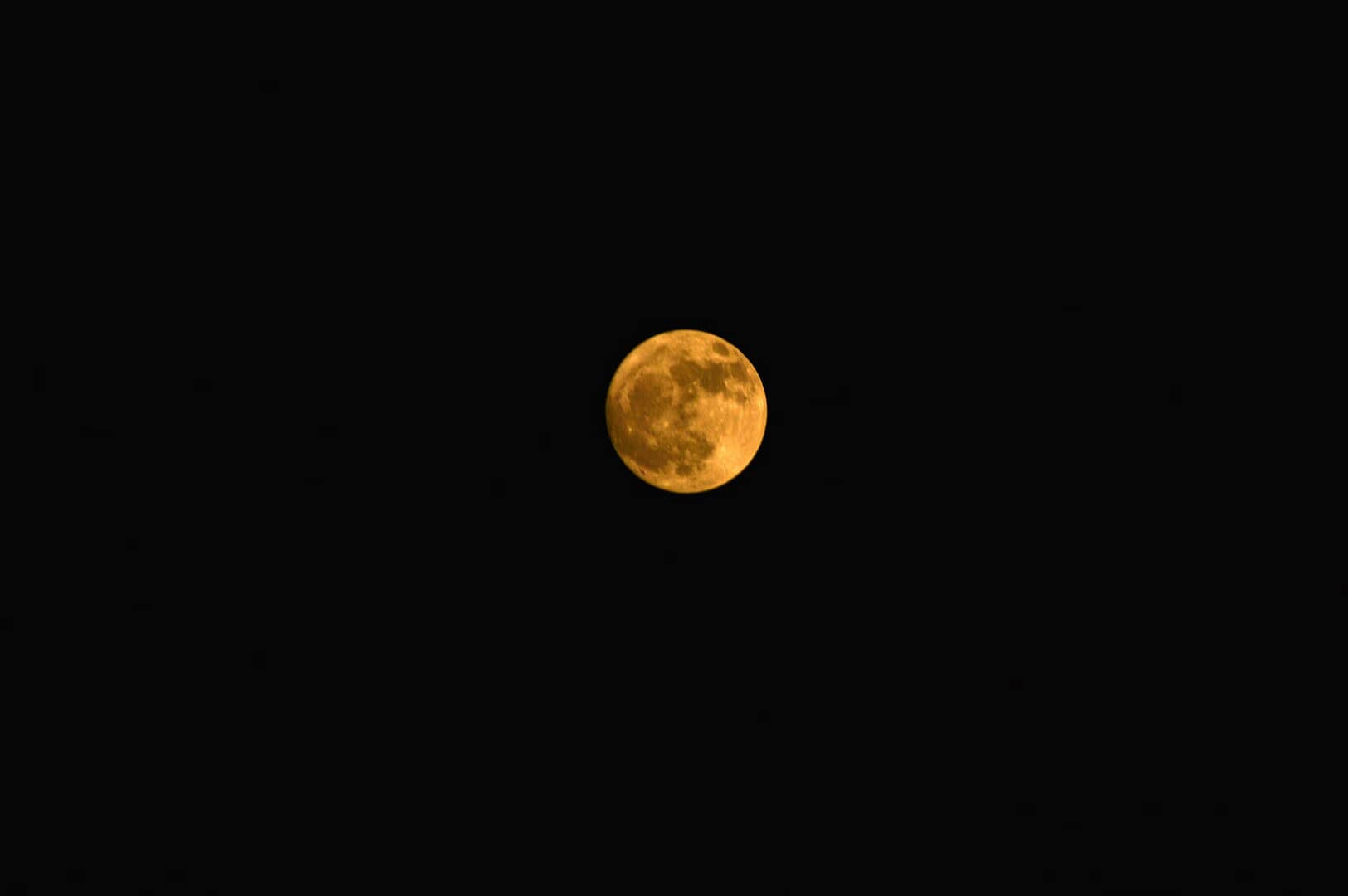 yellow moon illustration