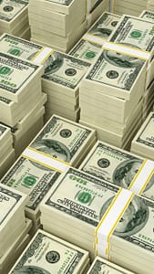 many packs of us dollars