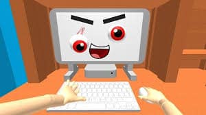 evil computer grins at me