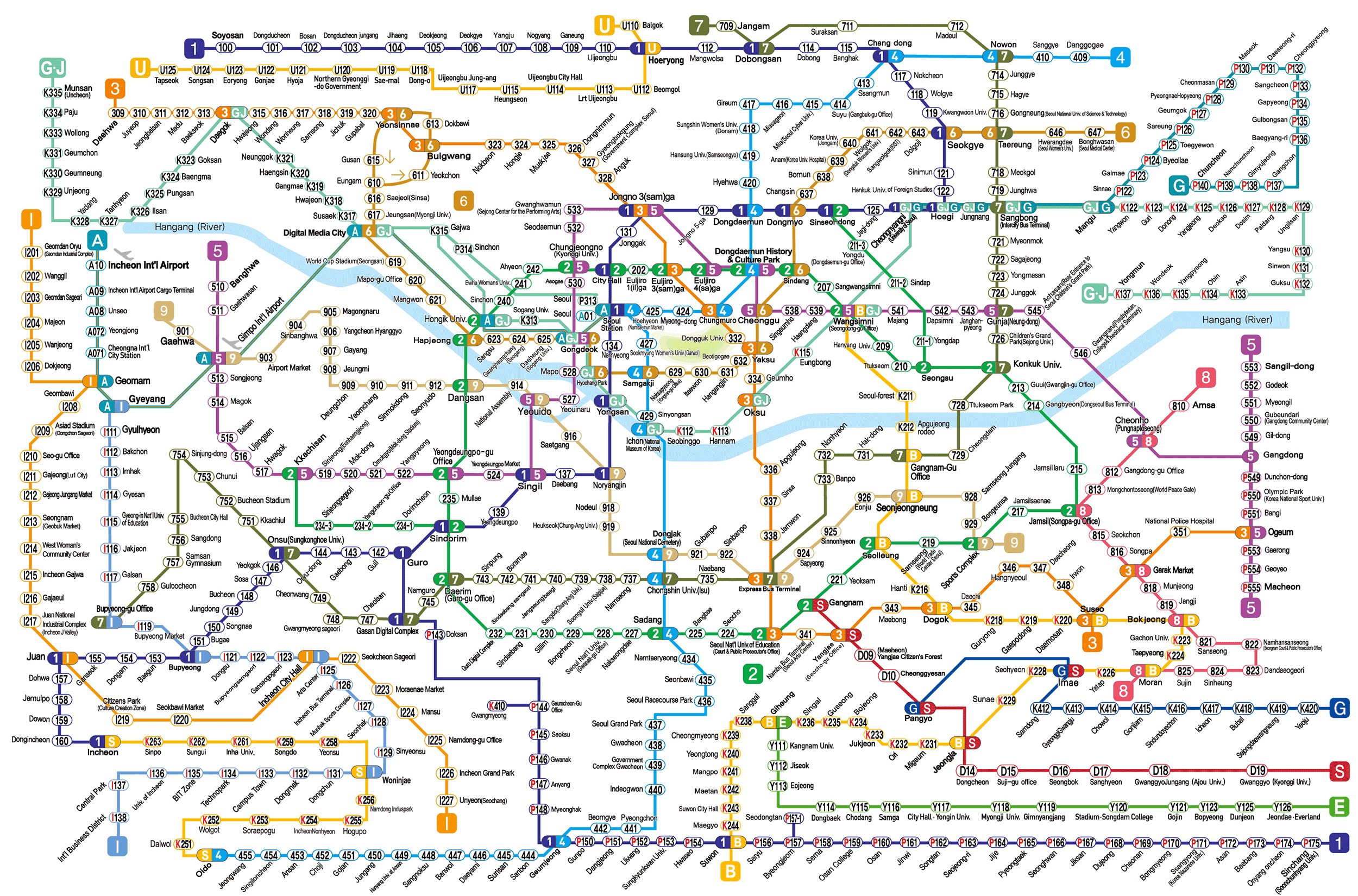 Seoul Metro map