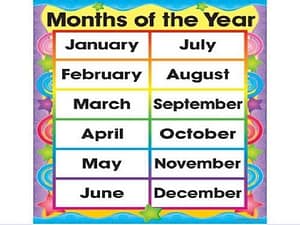 calendar months