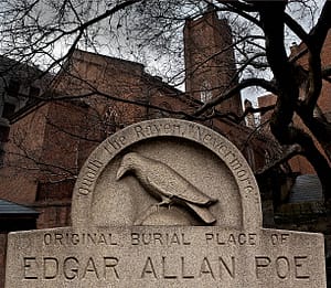 edgar Alllen Poe grave